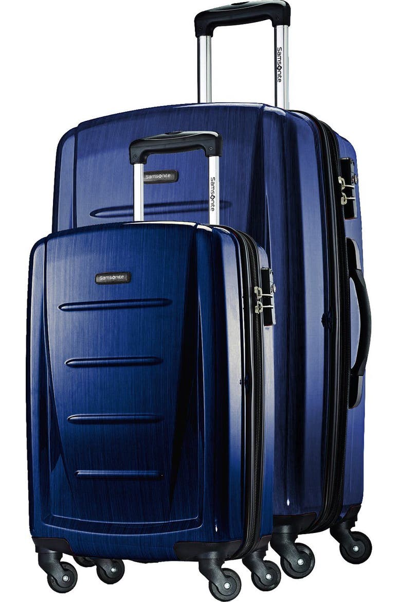 Winfield 2 (20/28) 2-Piece Set Hardside Expandable Luggage with Spinner Wheels, Main, color, Navy