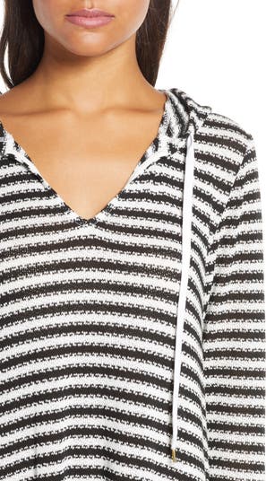 Slouchy Hooded Sweater Cover-Up Tunic