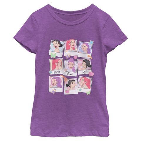 Girl's Kpop Demon Hunters Huntrix Photo Frames  Graphic T-Shirt