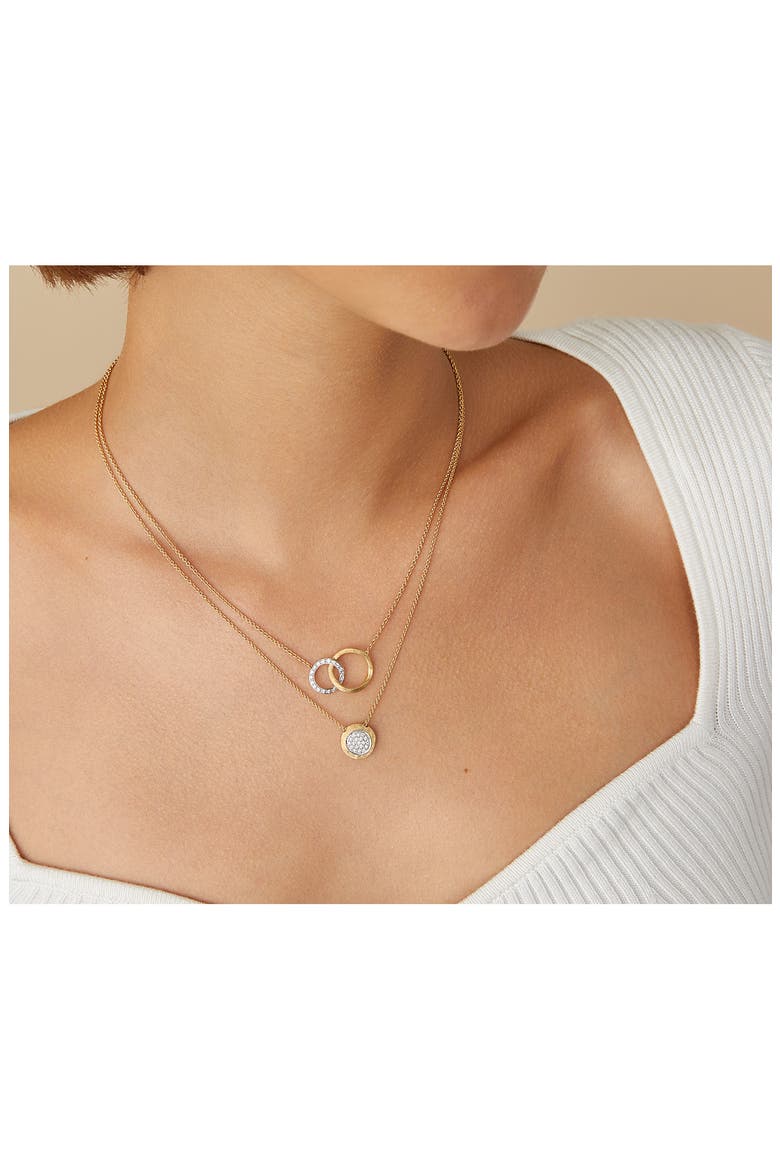 Jaipur Interlock Pendant Necklace, Alternate, color, YL/WH GOLD