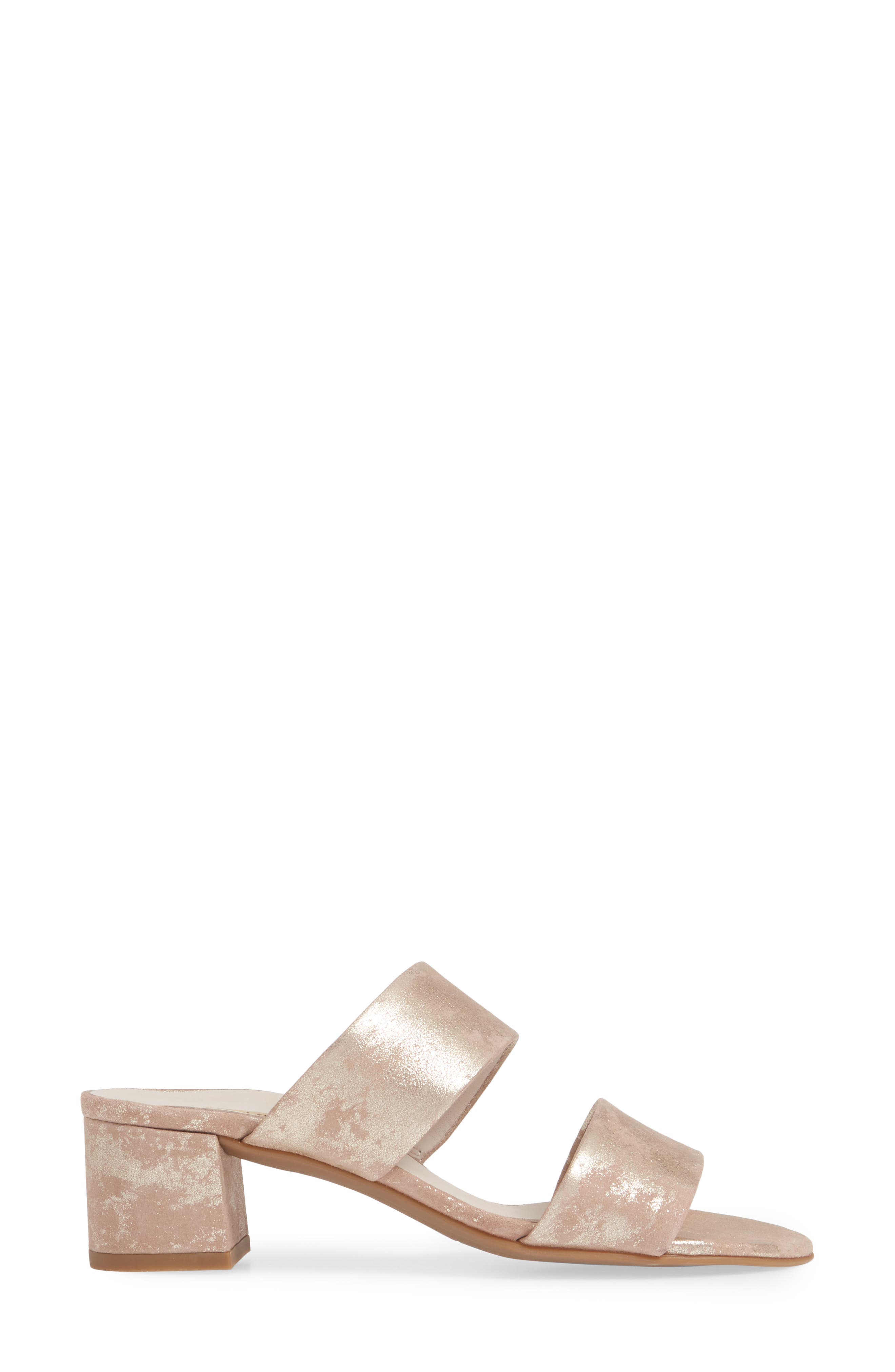 Meg Slide Sandal, Alternate, color, BLUSH METALLIC