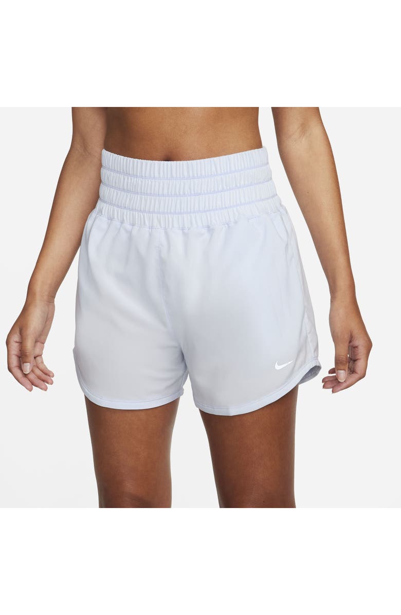 Nike Dri-FIT Ultrahigh Waist 3-Inch Brief Lined Shorts, Alternate, color, Blue Tint