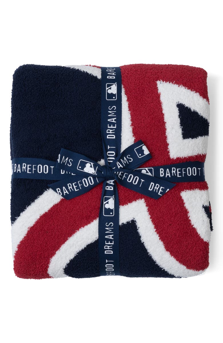 Barefoot Dreams<sup>®</sup> CozyChic<sup>®</sup> Atlanta Braves Throw Blanket, Alternate, color, Braves Multi