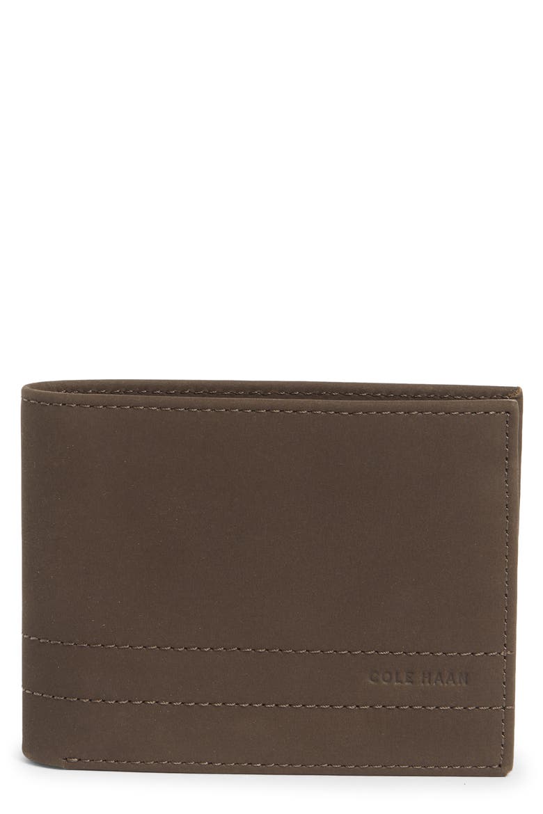 Bowery Leather Bifold Wallet, Main, color, BROWN
