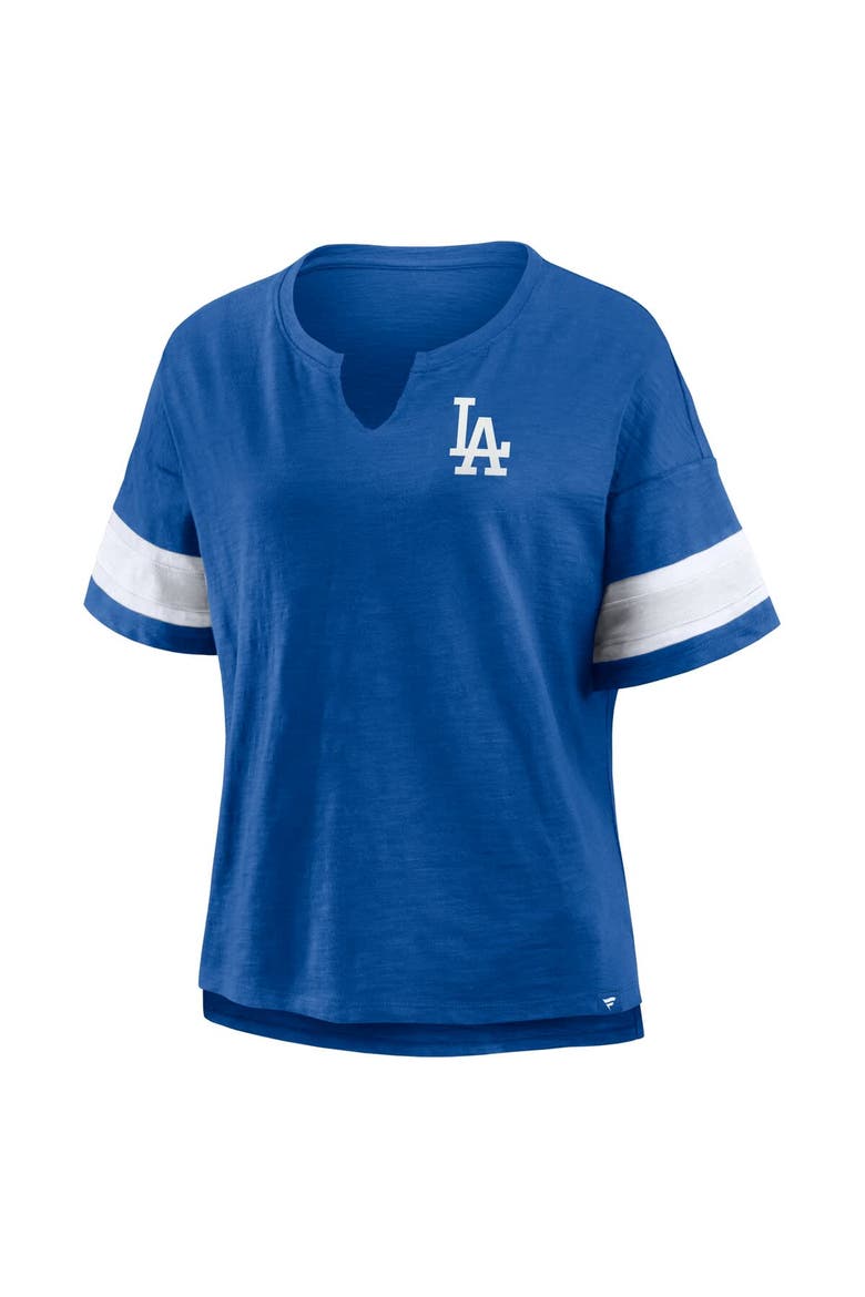 Women's Fanatics Royal Los Angeles Dodgers Curl Route T-Shirt, Alternate, color, Royal