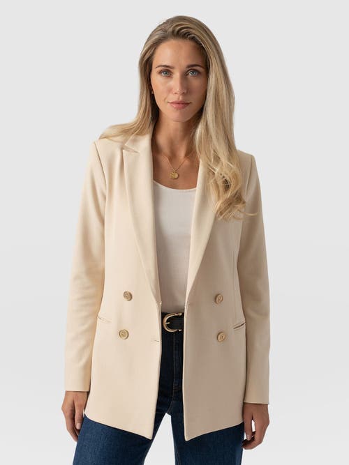 Saint + Sofia Cambridge Blazer In Sand