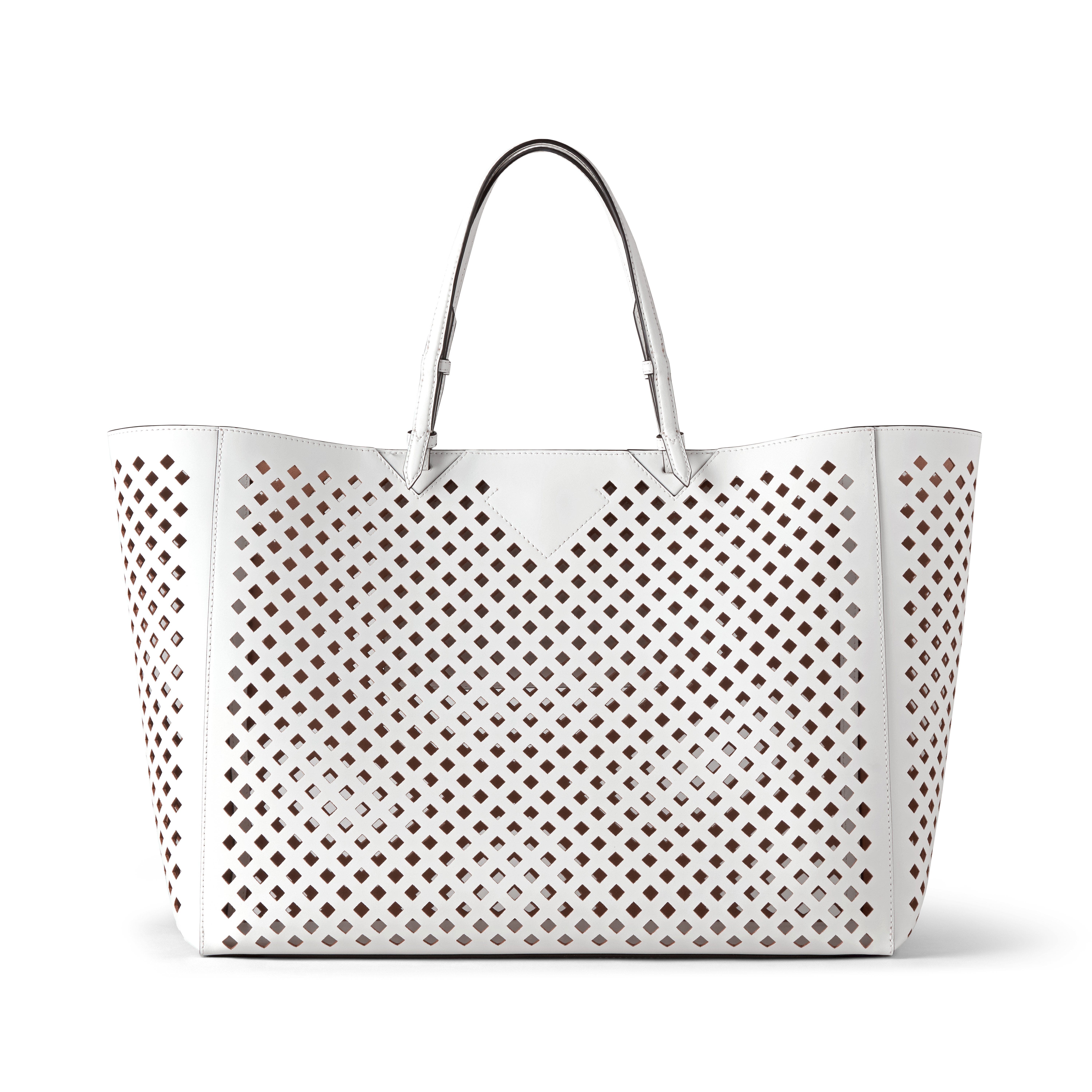 Mulberry XL Perforated Leather Tote, Alternate, color, White