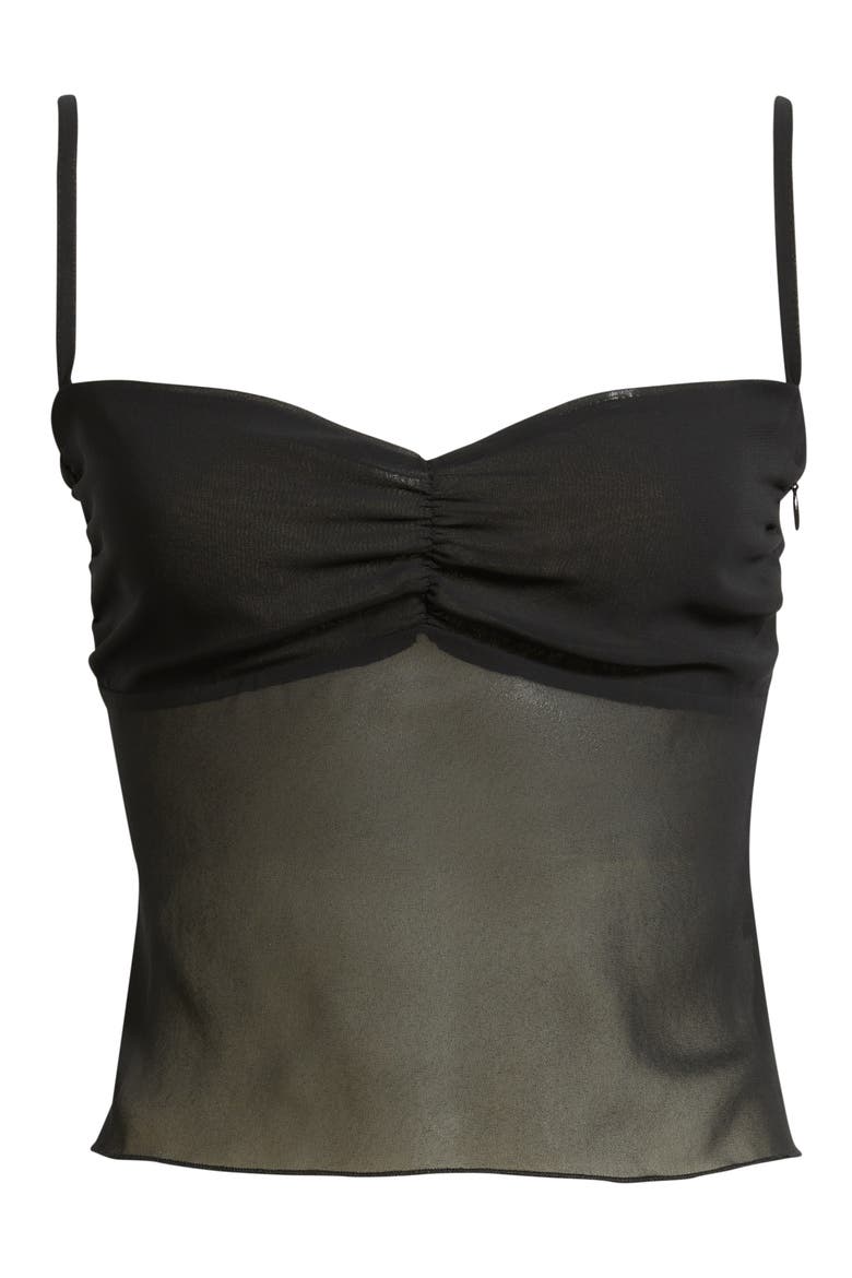 Claire Chiffon Camisole, Alternate, color, BLACK