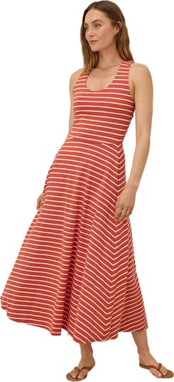 Pact Organic Cotton Fit & Flare Open Back Maxi Dress | Nordstrom Pact Organic Cotton Fit & Flare Open Back Maxi Dress | Nordstrom