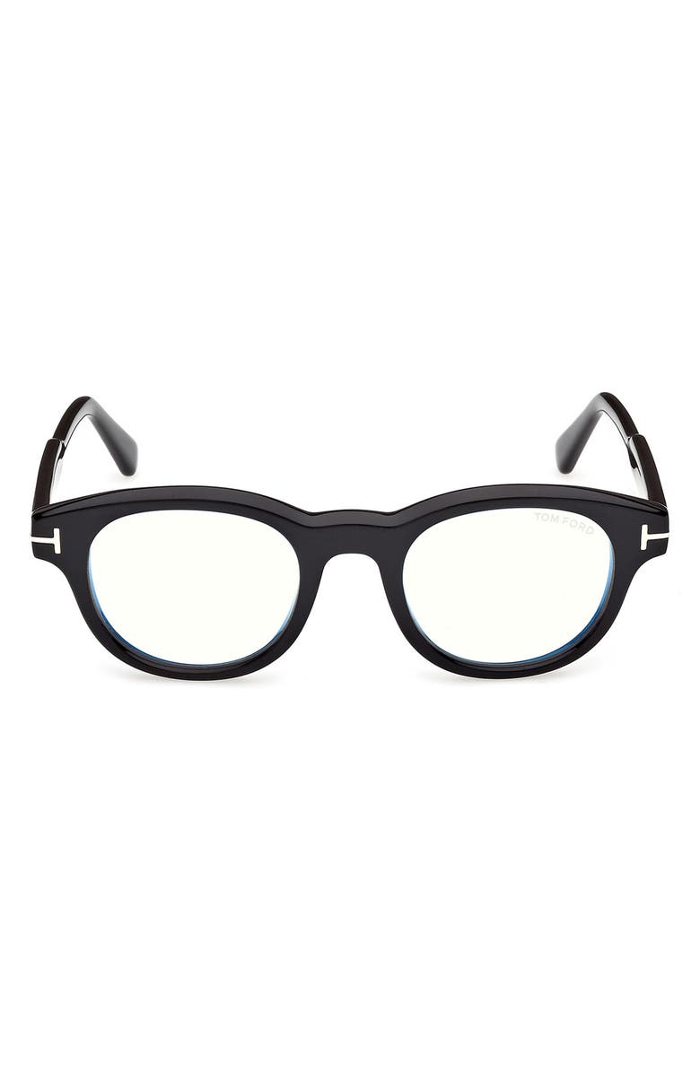 TOM FORD 47mm Round Optical Glasses, Main, color, 