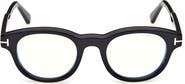 TOM FORD 47mm Round Optical Glasses