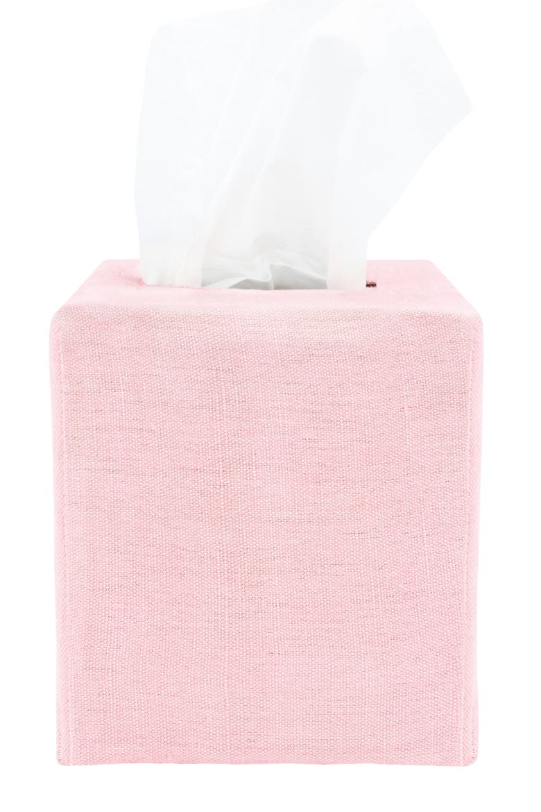 James Tissue Box Cover, Alternate, color, Dogwood