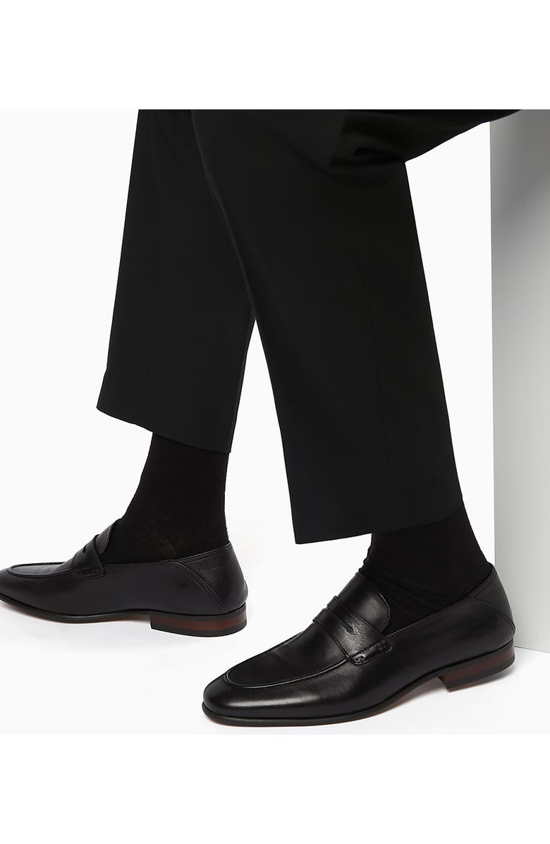 Dune London Sync Collapsible Heel Penny Loafer, Alternate, color,