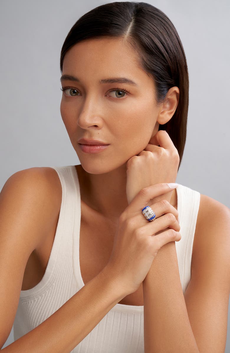 LAGOS Blue Caviar Diamond & Ceramic Ring, Alternate, color, 