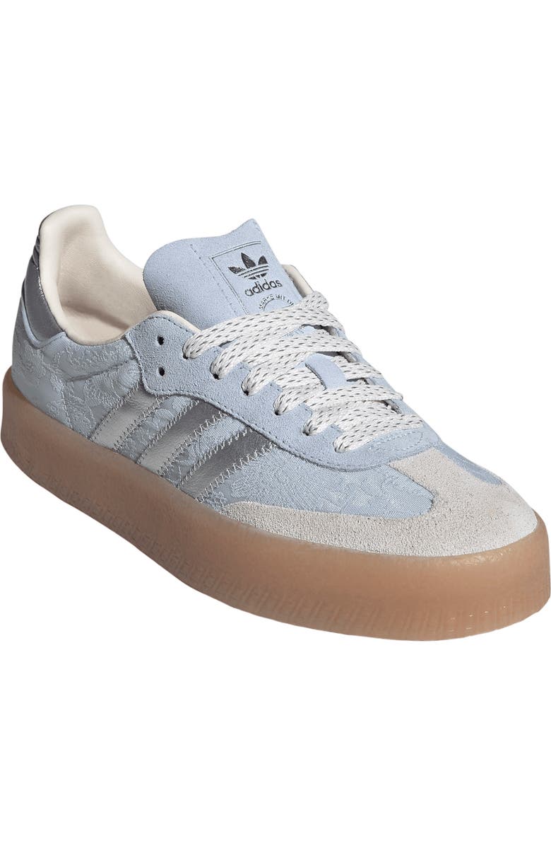 adidas Sambae Sneaker, Main, color, Crystal Sky/ Silver/ Pearl