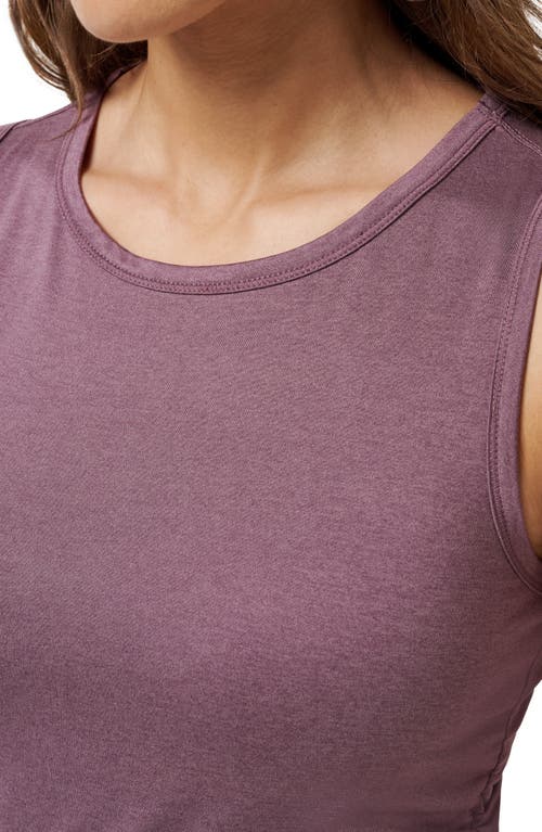 Travismathew Skyline Ruched Jersey Tank In Purple