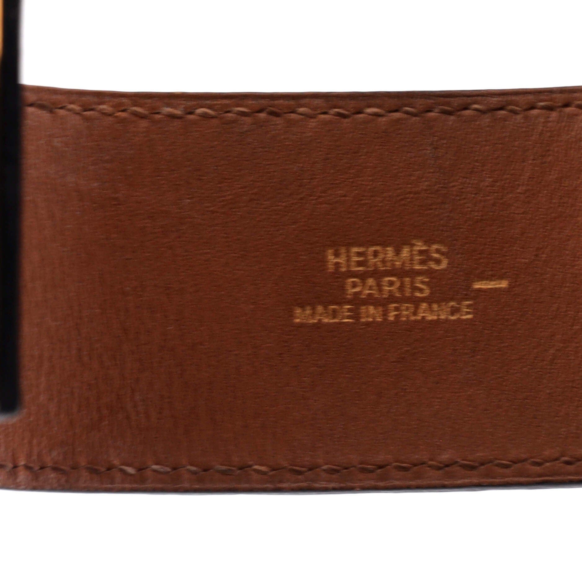 Pre-Owned Hermes Kelly Dog Bracelet Lizard, Alternate, color, Black