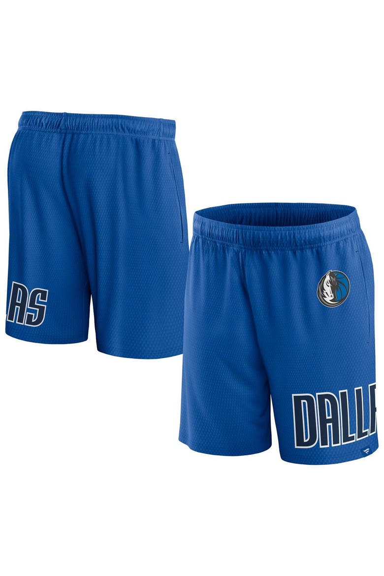 Men's Fanatics Branded Royal Dallas Mavericks Free Throw Mesh Shorts, Main, color, Royal