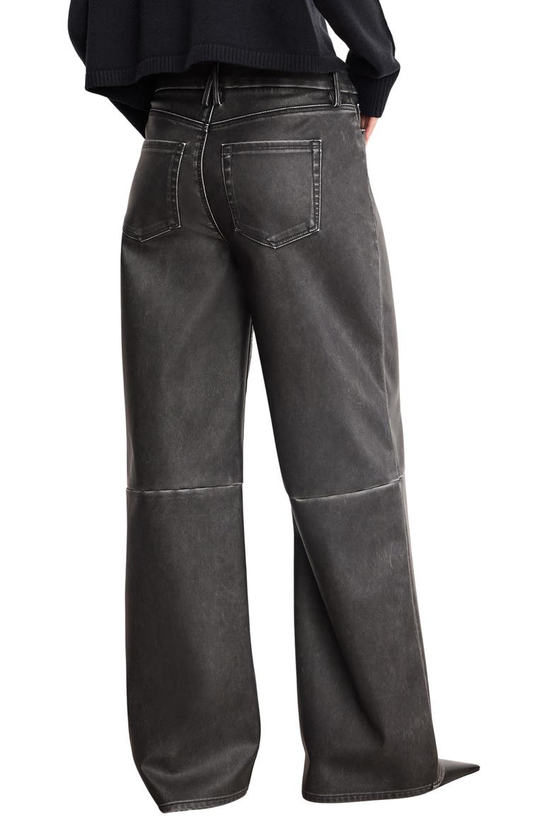 Good Skate Wide Leg Faux Leather Pants, Alternate, color, BLACK001