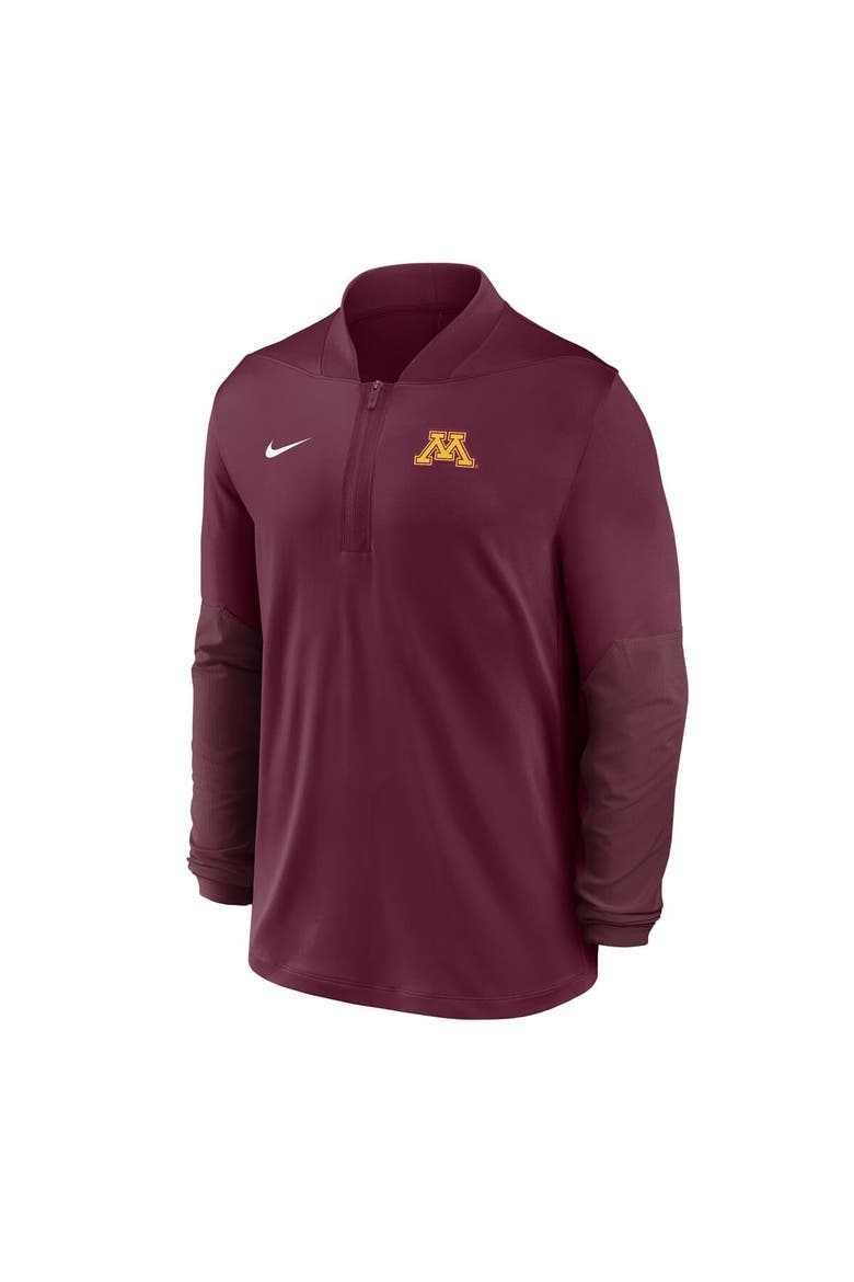 Men's Nike  Maroon Minnesota Golden Gophers Dri-FIT Half-Zip Pullover, Alternate, color, Maroon