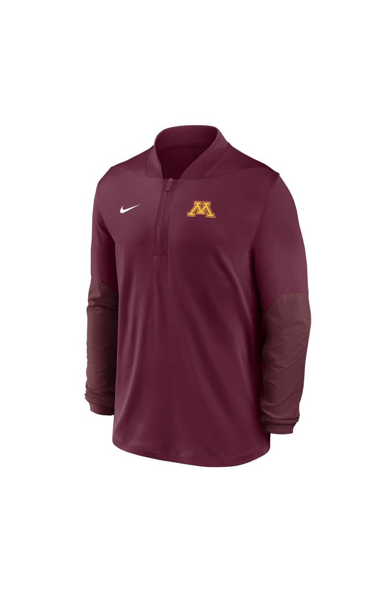 Nike Men's Nike  Maroon Minnesota Golden Gophers Dri-FIT Half-Zip Pullover, Alternate, color, Maroon