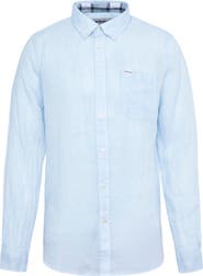 Barbour Linton Regular Fit Linen Button-Down Shirt