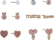 Hallmark 6 Pair Stud Earring Set
