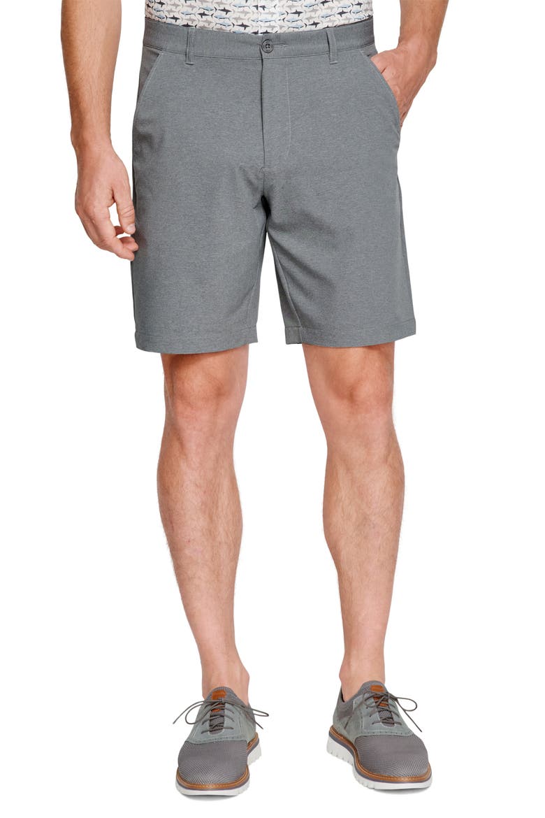 XC4 Performance Flat Front Shorts, Main, color, GREY