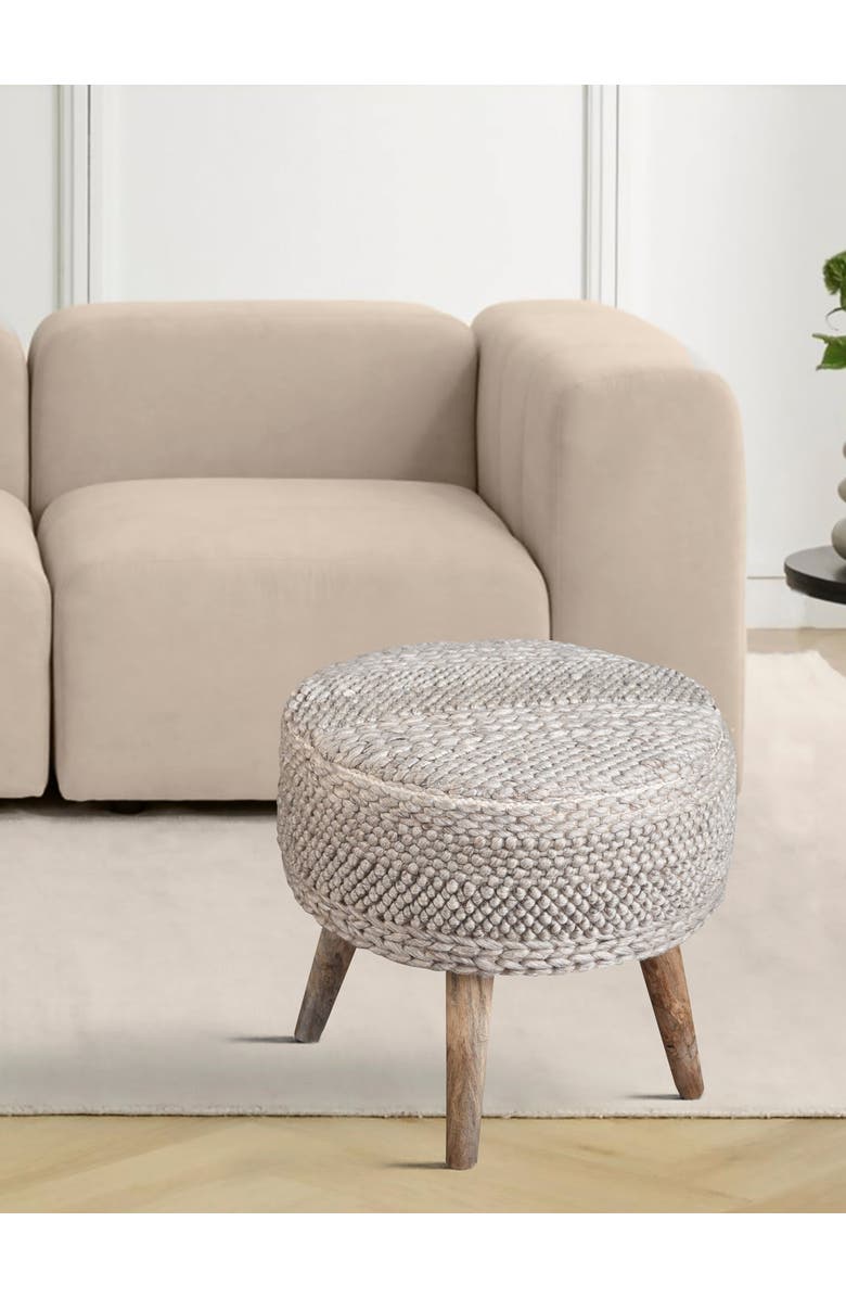 Anaya Textured Oversized Handwoven Stool, Alternate, color, 