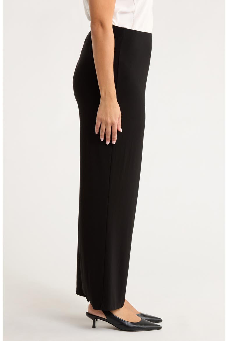 Stretch Knit Pull-On Pants, Alternate, color, ANNE BLACK