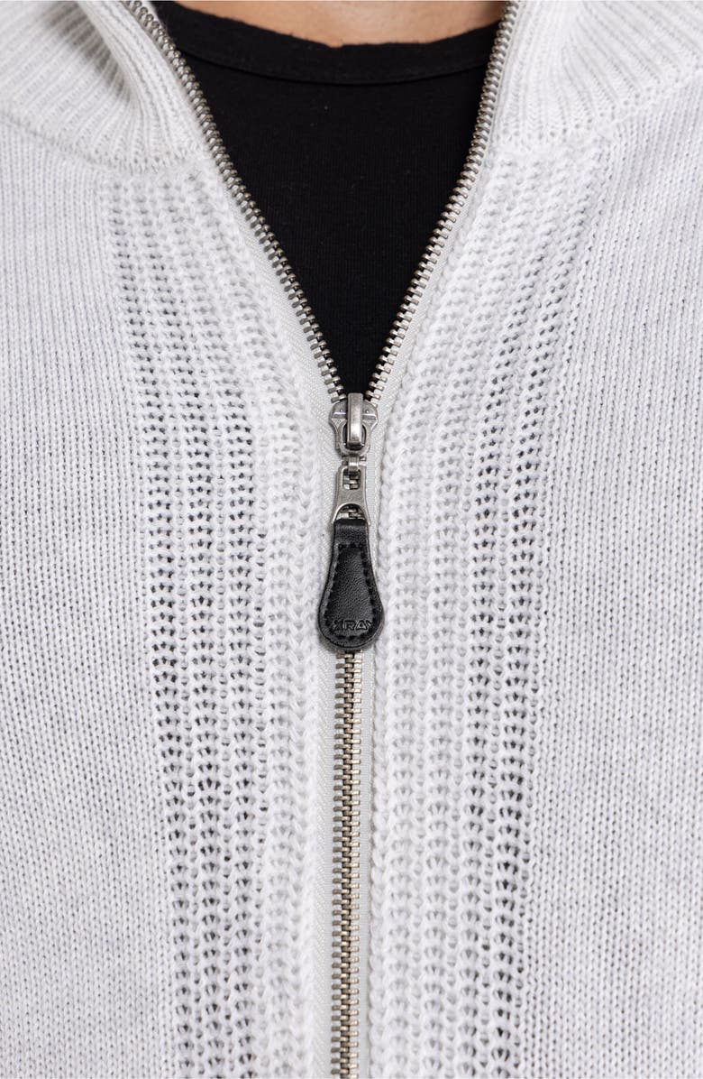 XRAY Full-Zip Sweater Jacket, Alternate, color, Oatmeal