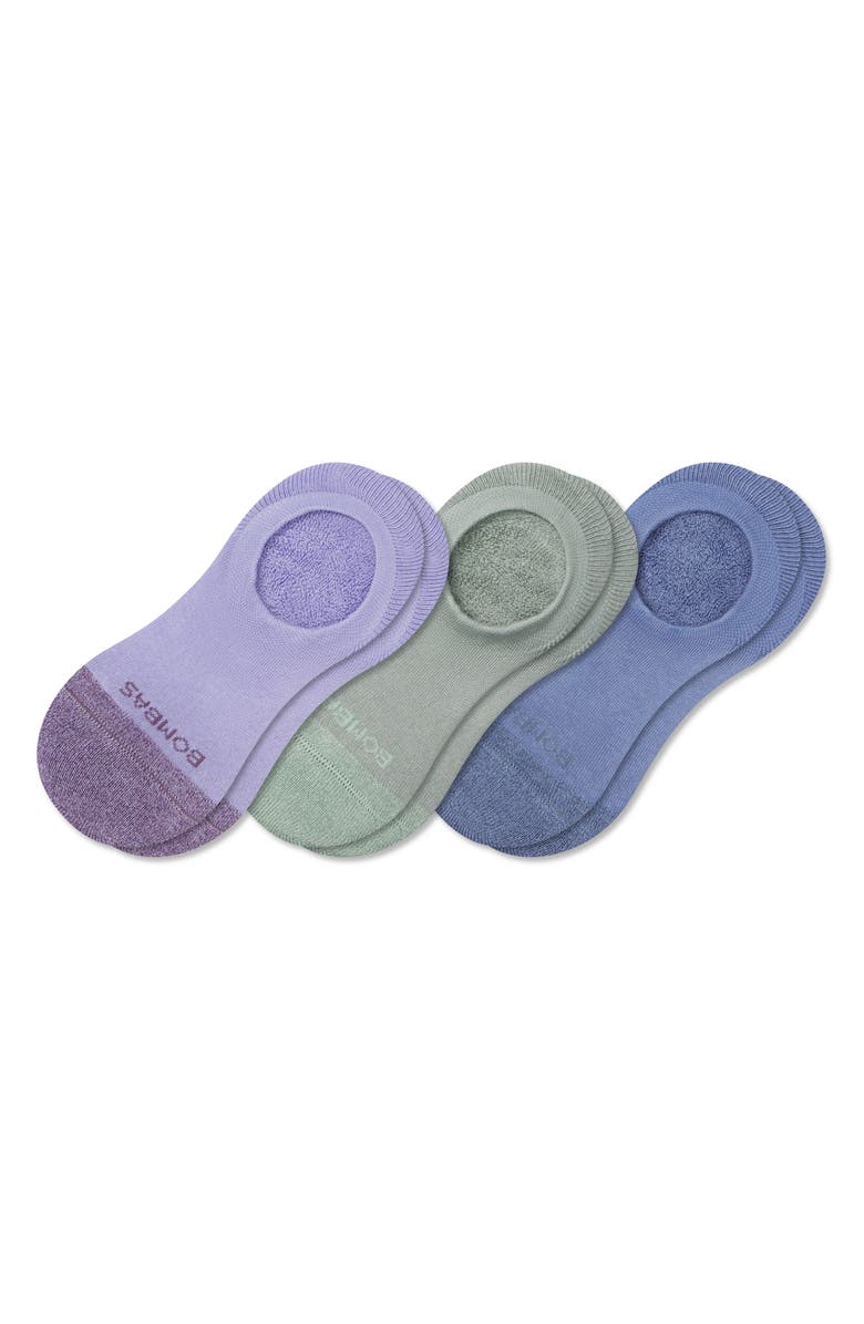 Bombas Assorted 3-Pack Marl Cushioned No-Show Socks, Main, color, 