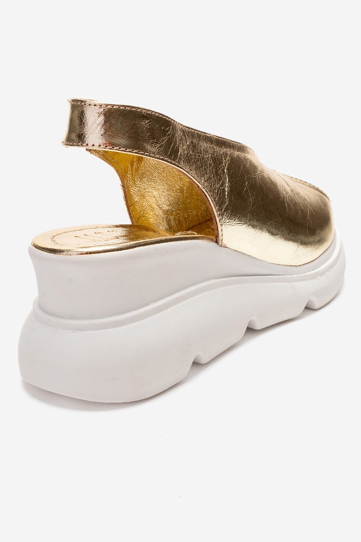 Sam Leather Platform Sandal, Alternate, color, Gold