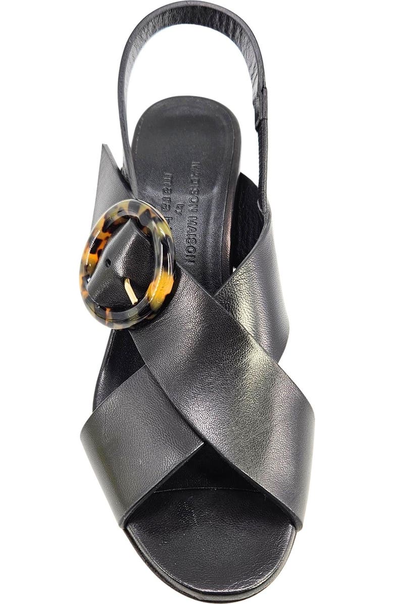 Madison Maison Block Heel Singback Sandal, Alternate, color, Black