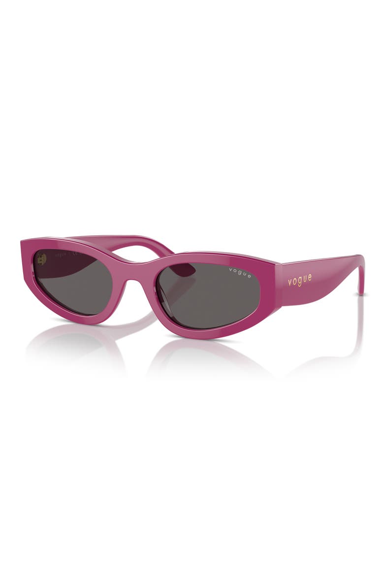 54mm Cat Eye Sunglasses, Alternate, color, FUCHSIA
