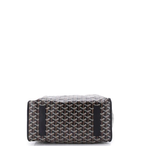 Pre-owned Goyard Goyard Saint Leger Briefcase Backpack Coated Canvas In Black