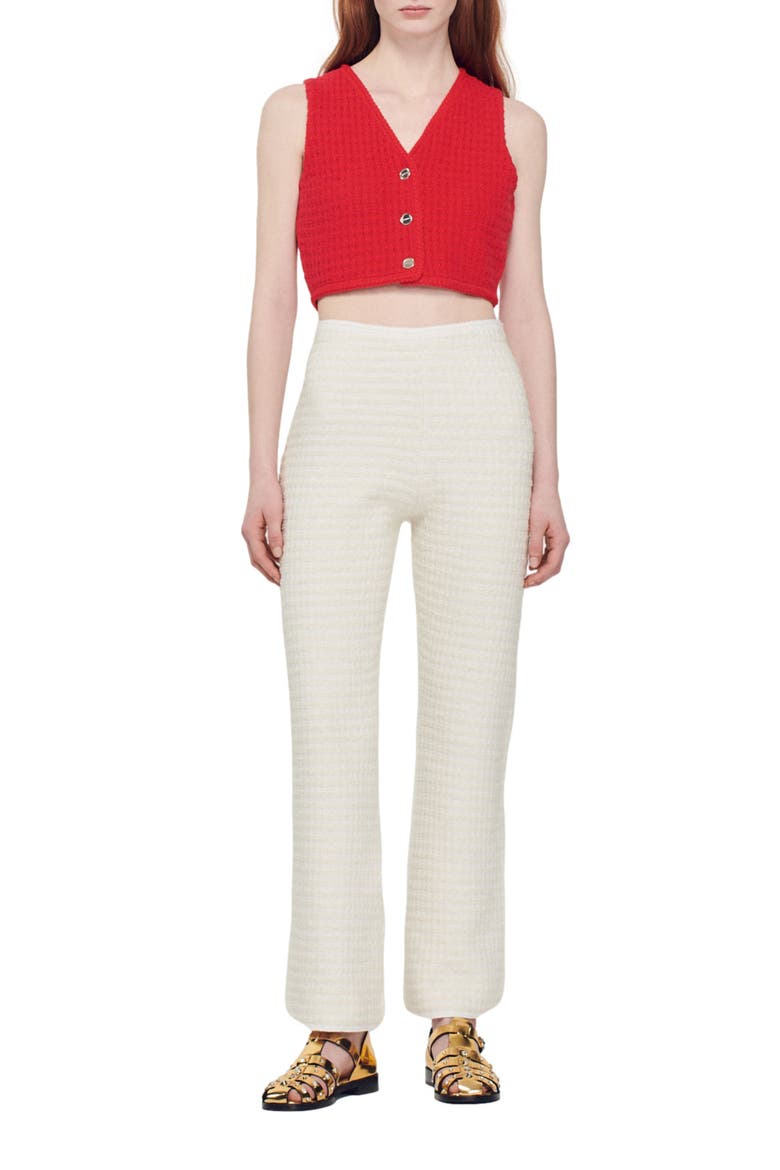 Kassim Tweed Trousers, Alternate, color, ECRU