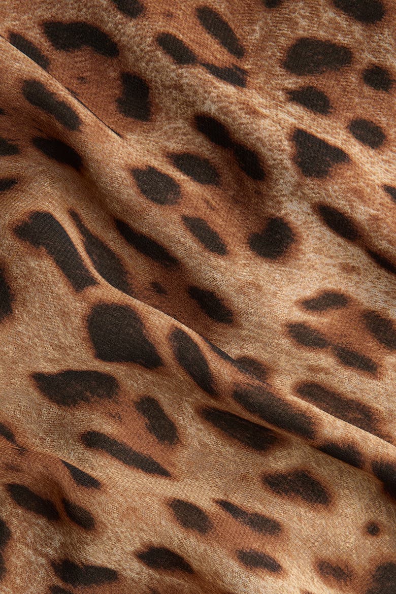 Strappy Dress, Alternate, color, Brown/leopard print