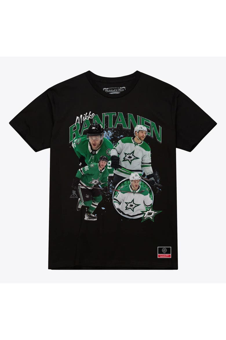 Men's Mitchell & Ness Mikko Rantanen Black Dallas Stars Player Collage T-Shirt, Main, color, Black