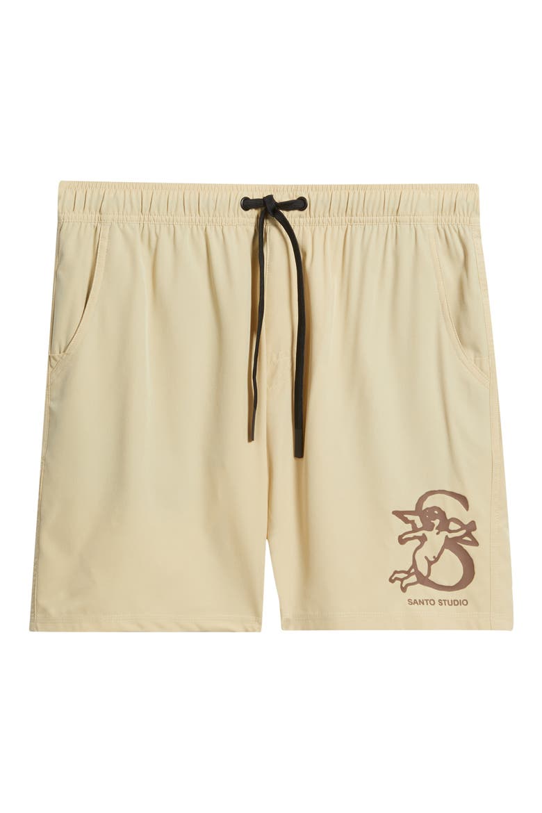 Tempo Angel Tech Shorts, Alternate, color, CALM BROWN