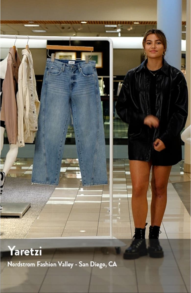 Bobbie Twisted Seam Ankle Wide Leg Jeans, sales video thumbnail