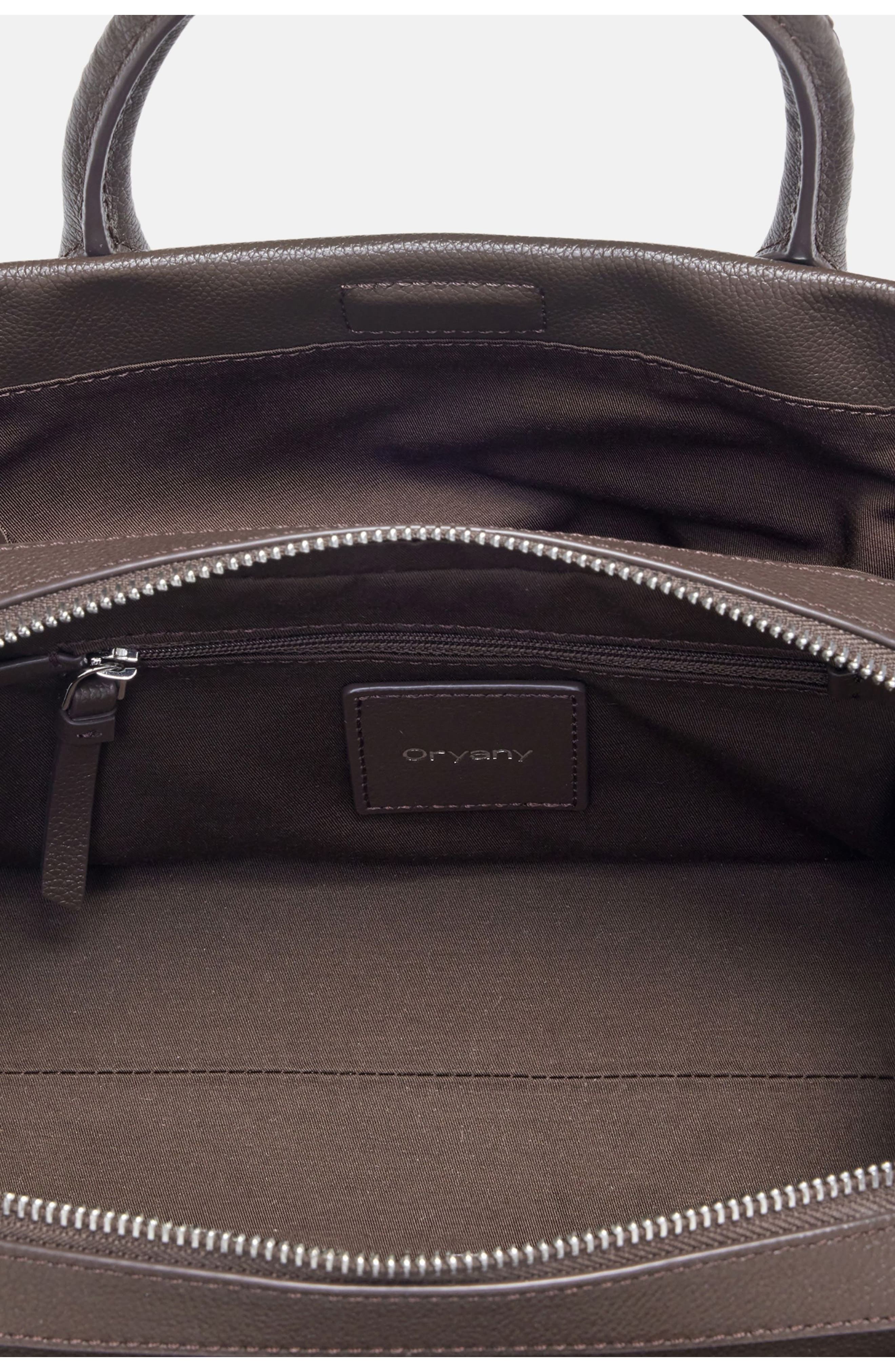 Oryany Roy Leather Satchel, Alternate, color, Espresso