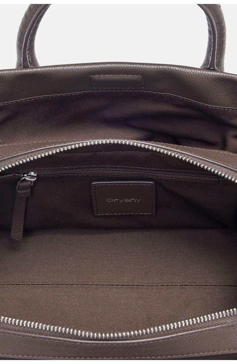 Oryany Roy Leather Satchel, Alternate, color, Espresso