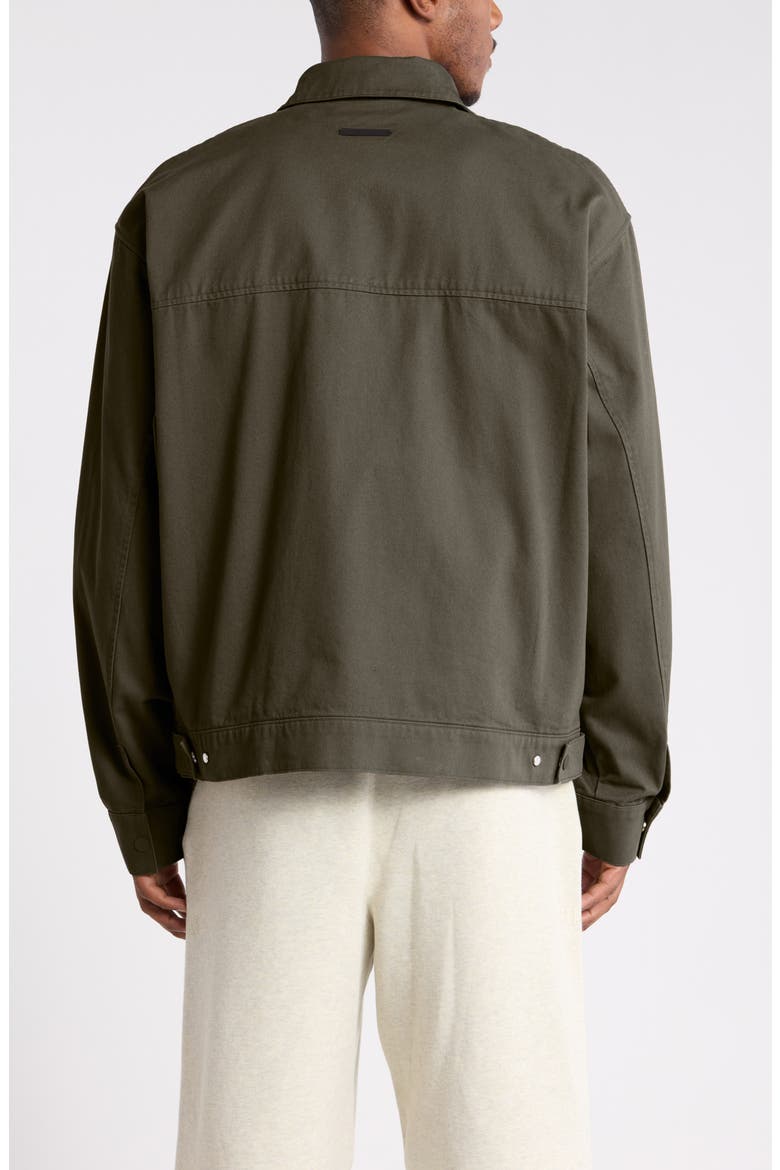 Cotton Twill Work Jacket, Alternate, color, MOSS