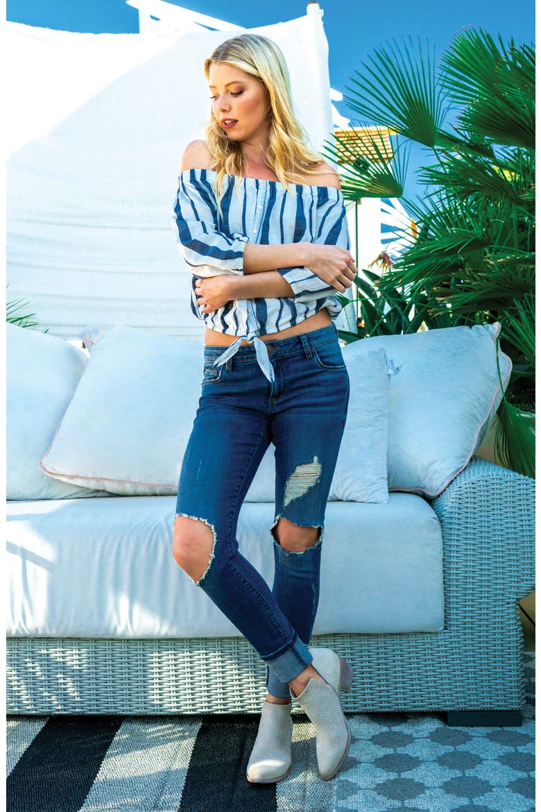 Taylor Ripped Boyfriend Jeans, Alternate, color, FERN CANYON