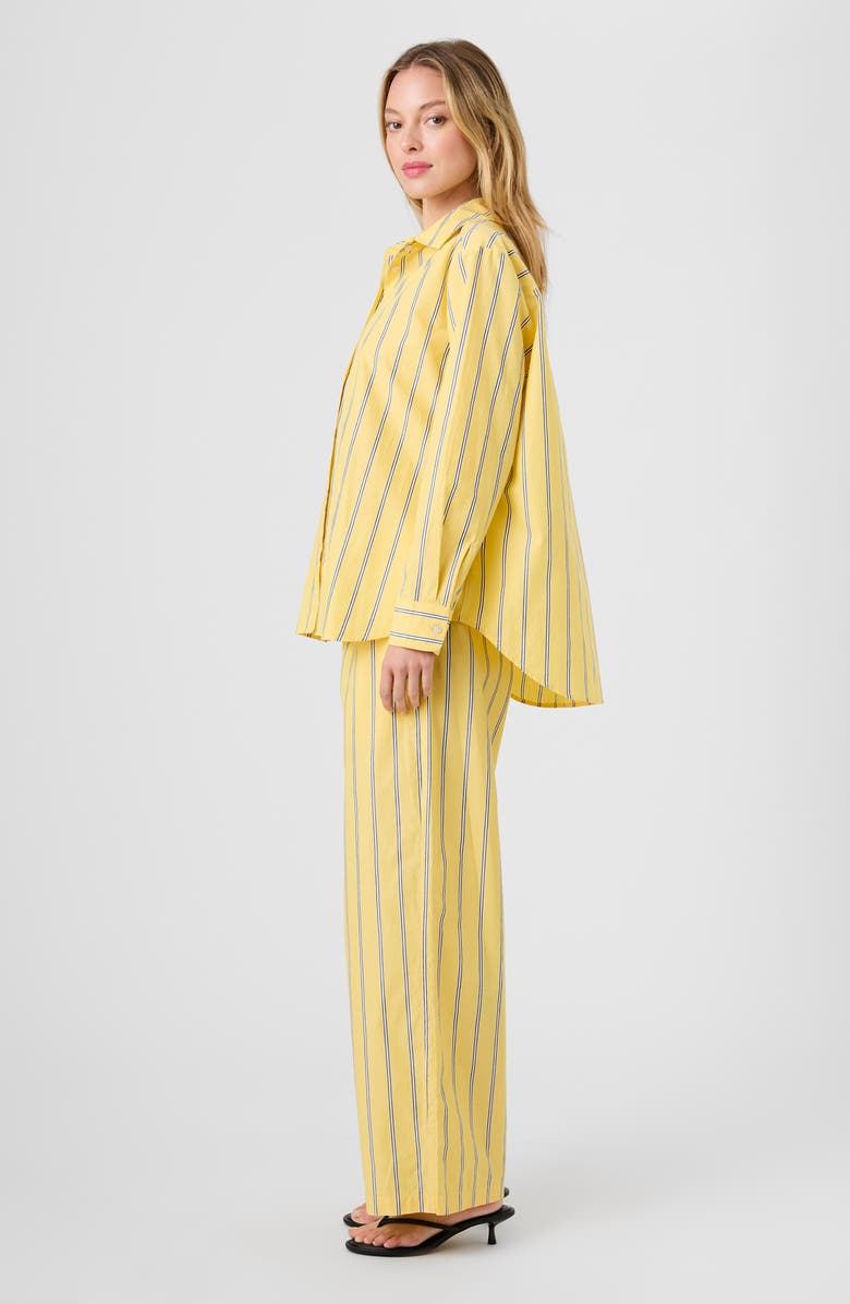 French Connection Rhodes Stripe Poplin Button-Up Shirt, Alternate, color,