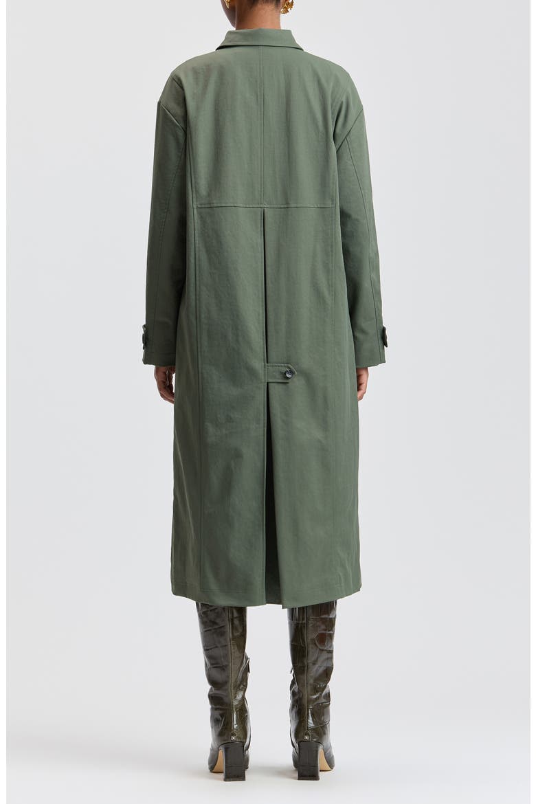 Asymmetric Oversized Trench Coat, Alternate, color, CLOVER