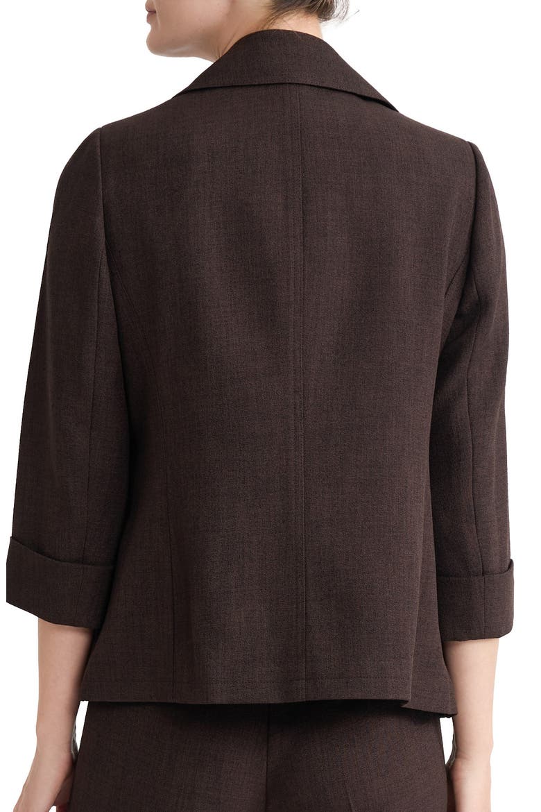 Open Front Blazer, Alternate, color, RICH CHOC MLNG