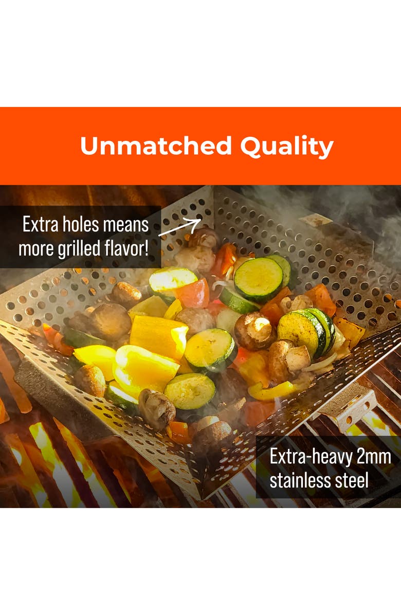 Braize Heavy Duty Grill Basket, Alternate, color, Grey