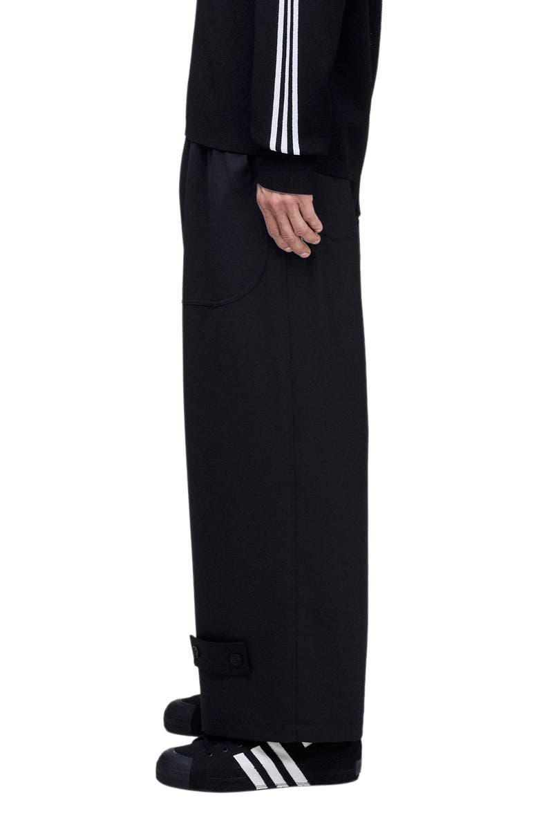 Y-3 Sport Uniform Oversize Wide Leg Drawstring Pants, Alternate, color, Black